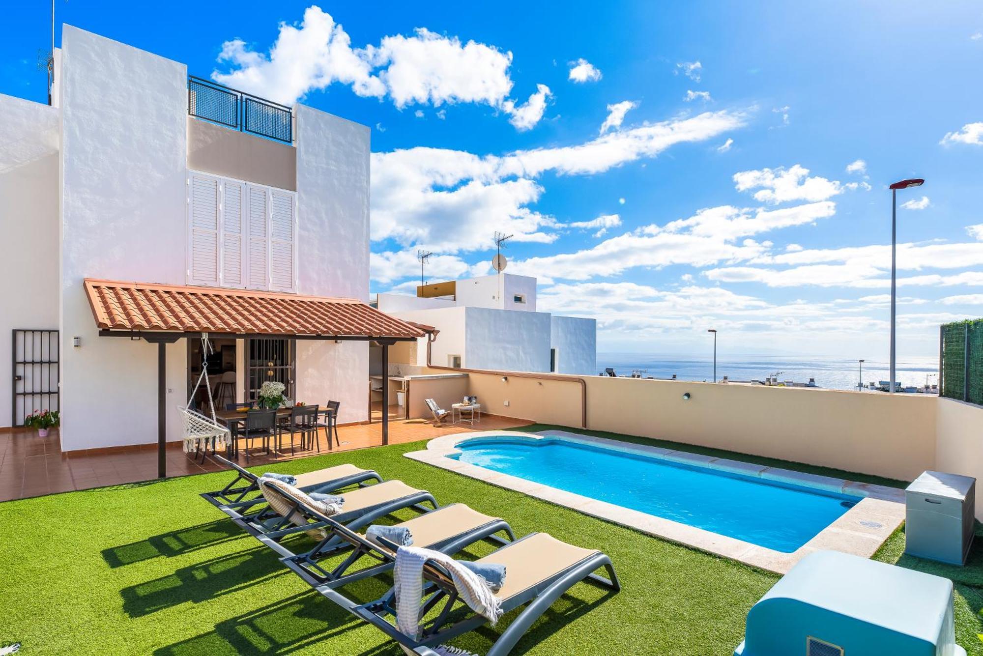 Villa Trueno Refugio De Lujo Con Piscina Climatizada Y Vistas Κανδελάρια Εξωτερικό φωτογραφία